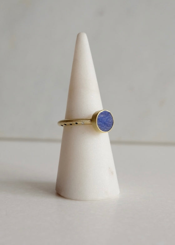 Judi Powers | Lapis Lazuli, Sapphire + Diamond Ring