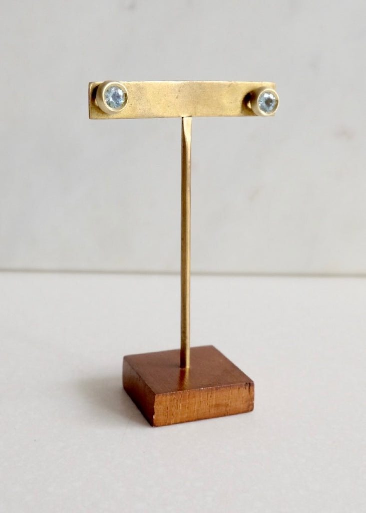 Judi Powers | Little Star Aquamarine Earrings with 14k Gold