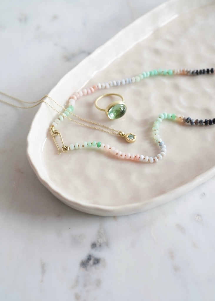 Judi Powers | Opal Rondelle 14k Necklace