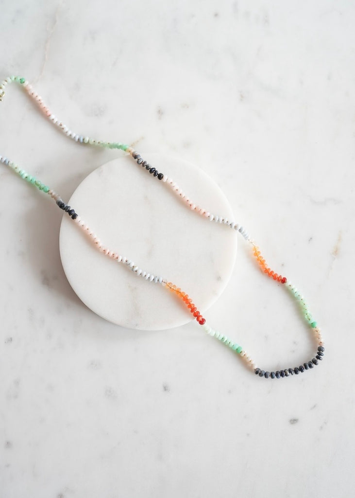 Judi Powers | Opal Rondelle 14k Necklace