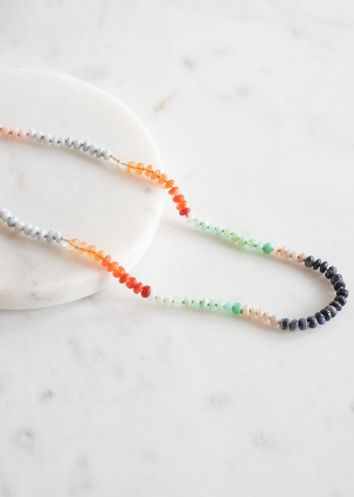 Judi Powers | Opal Rondelle 14k Necklace