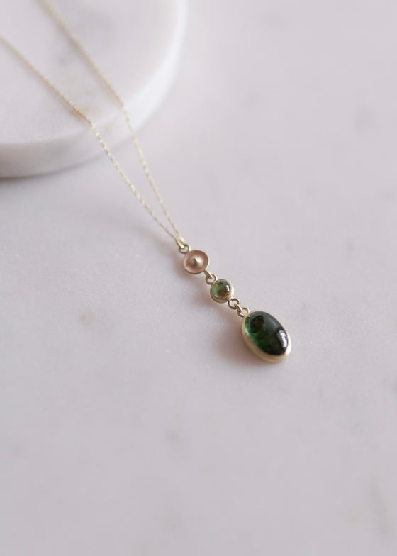 Judi Powers | Temple Double Drop Tourmaline Necklace