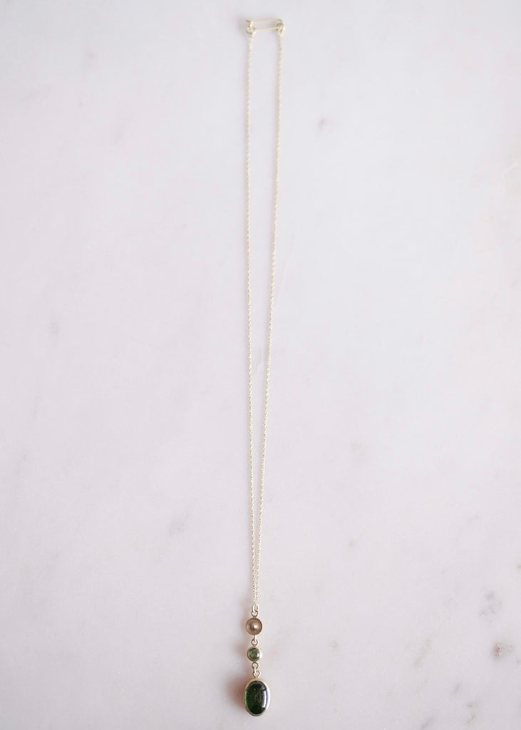 Judi Powers | Temple Double Drop Tourmaline Necklace
