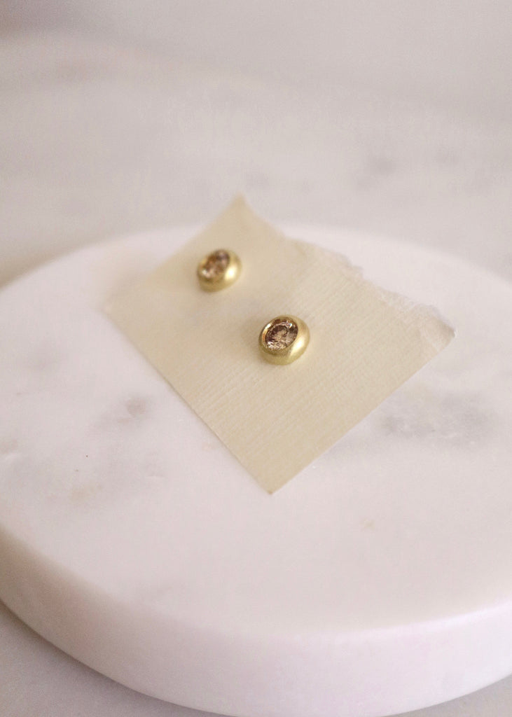 Judi Powers | Tiny Star Champagne Diamond Earrings