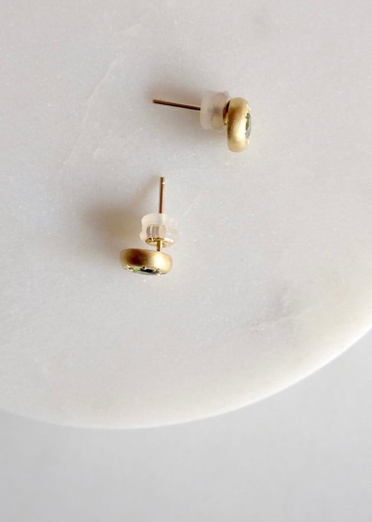 Judi Powers | Tiny Star Chrome Tourmaline Earrings with 18k Gold