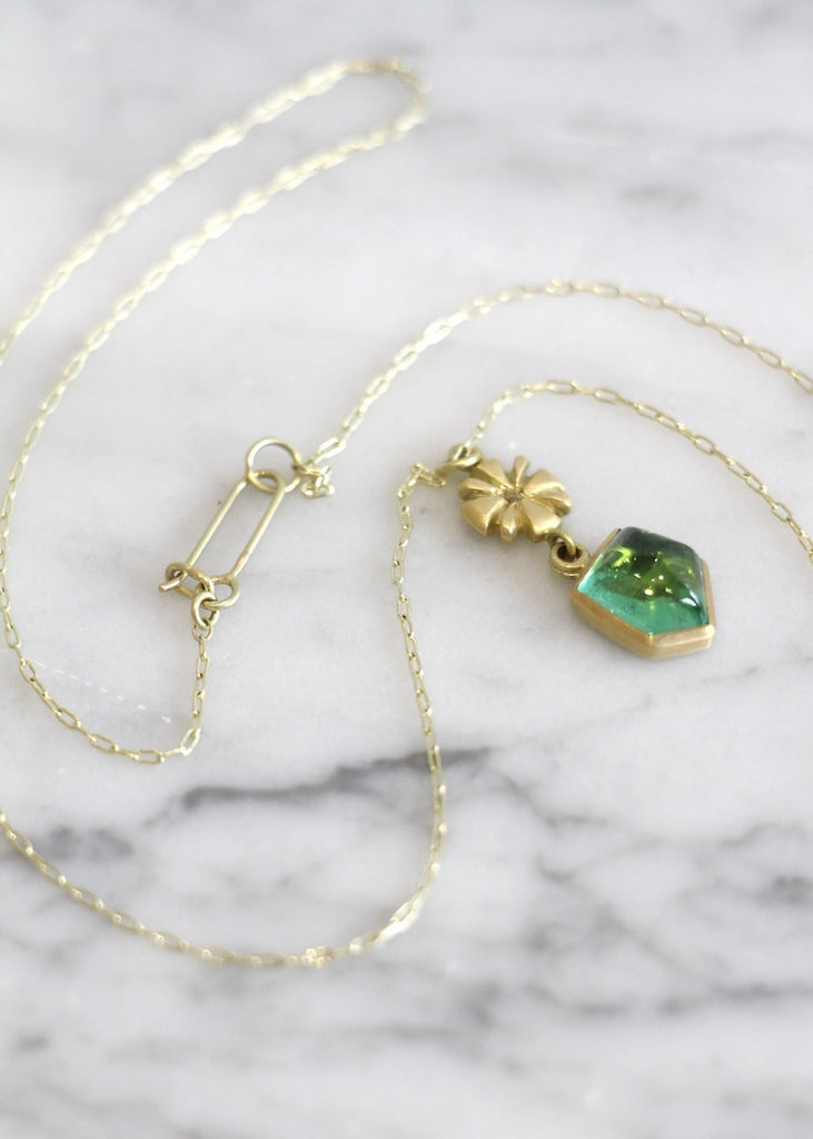 Judi Powers | Tourmaline + Diamond Narcissus Necklace