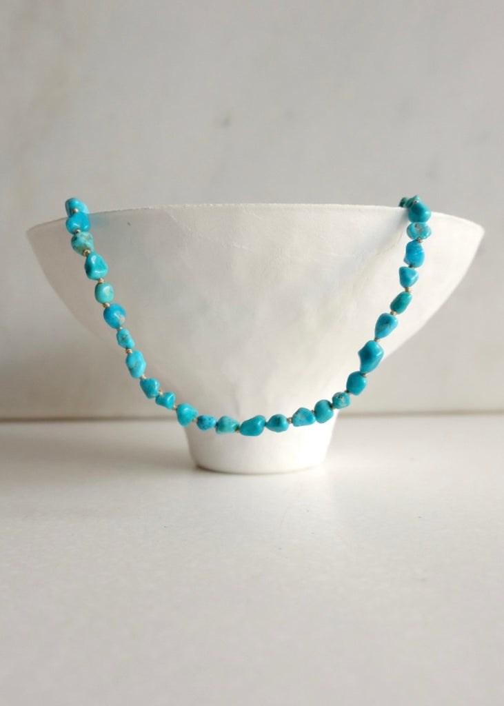 Judi Powers | White Water Turquoise Nugget Necklace