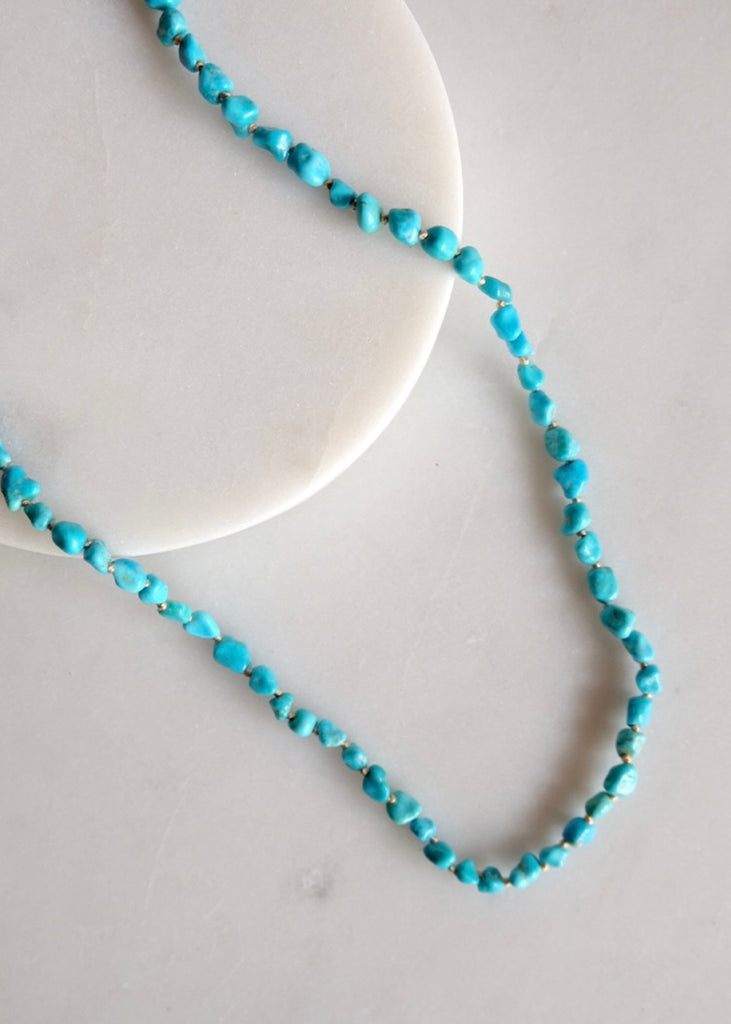 Judi Powers | White Water Turquoise Nugget Necklace