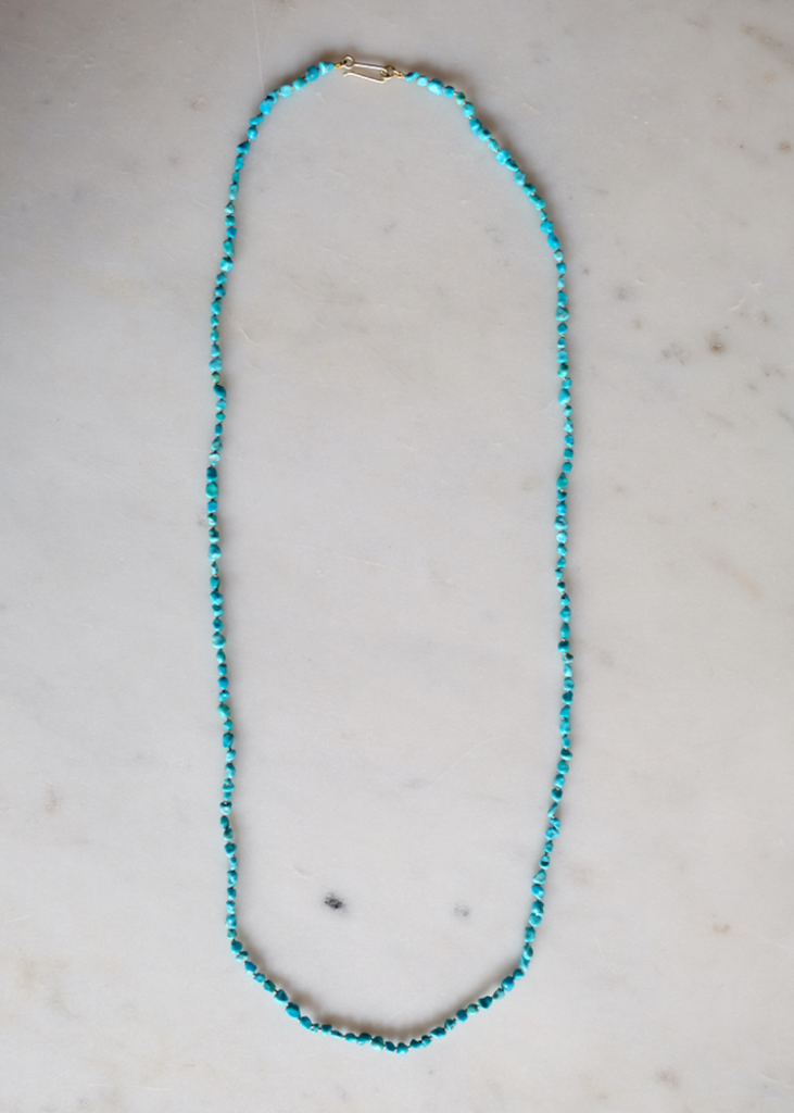 Judi Powers | White Water Turquoise Nugget Necklace