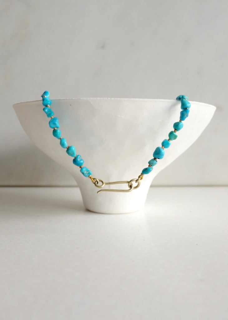 Judi Powers | White Water Turquoise Nugget Necklace