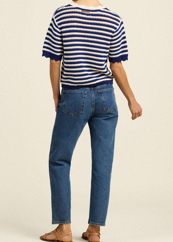 Trovata | Jules Sweater T-Shirt in Navy