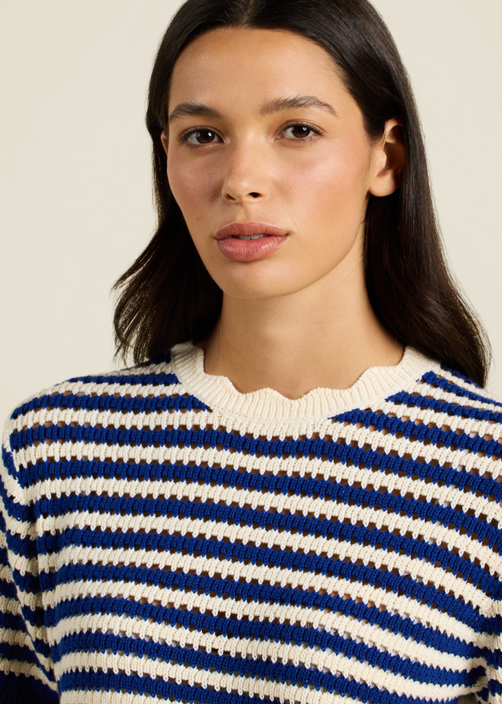 Trovata | Jules Sweater T-Shirt in Navy
