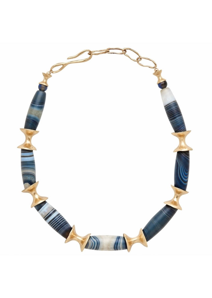 Julie Cohn | African Queen Bronze Botswana Agate Necklace