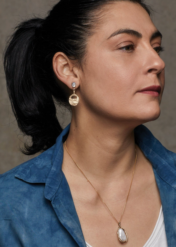 Julie Cohn | Artifact Mother of Pearl Earring