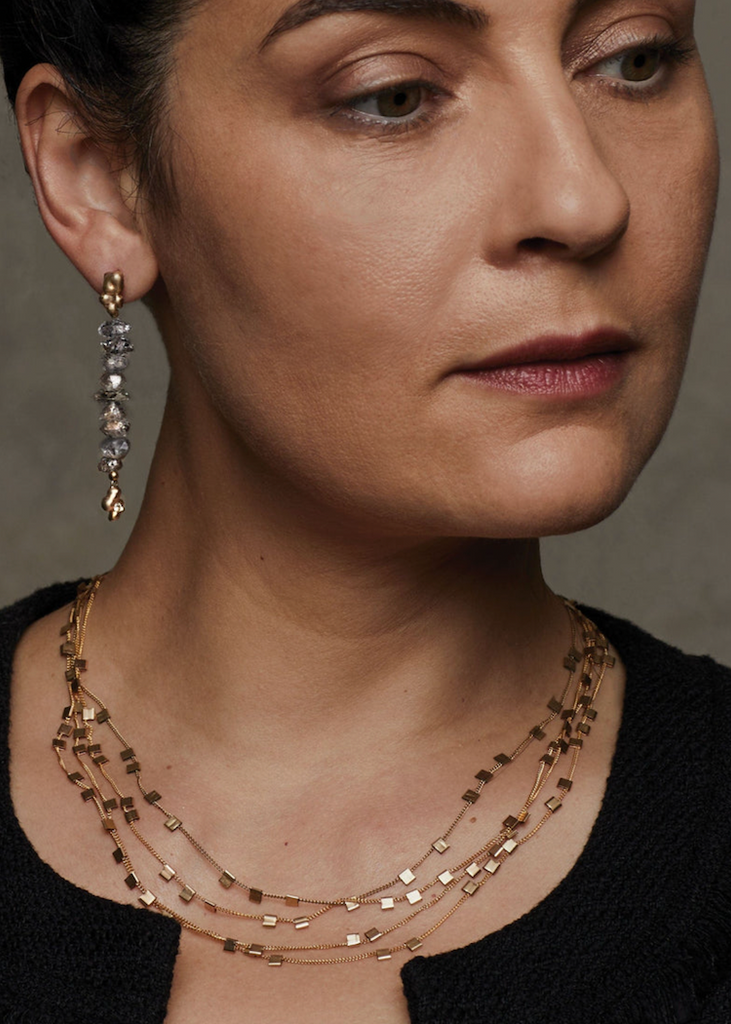 Julie Cohn | Bertoia 4 Strand Gold Filled Necklace