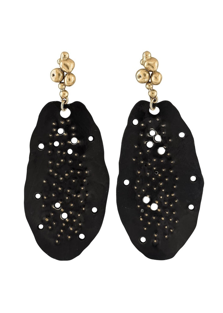 Julie Cohn | Black Cypress Bronze Earring
