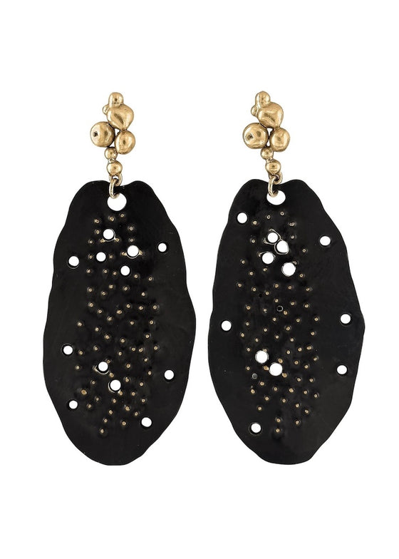 Julie Cohn | Black Cypress Bronze Earring