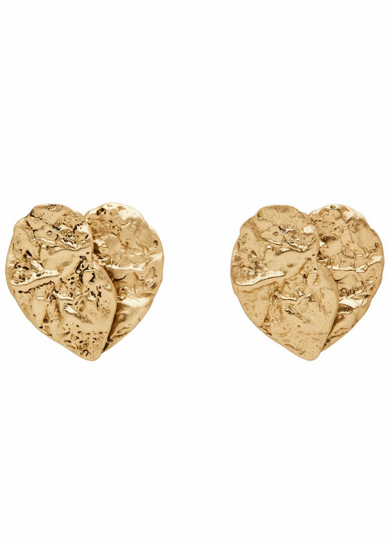 Julie Cohn | Broken Heart Bronze Post Earring