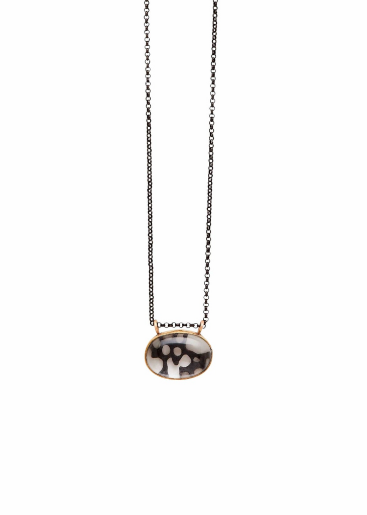 Julie Cohn | Crystal Web Bronze Pendant