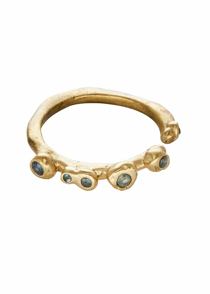 Julie Cohn | Delta Blue Topaz Bronze Adjustable Ring