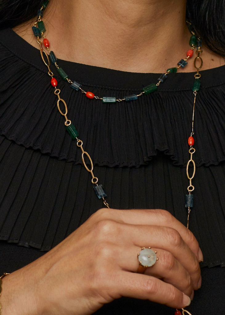 Julie Cohn | Florence Bronze Kyanite Necklace