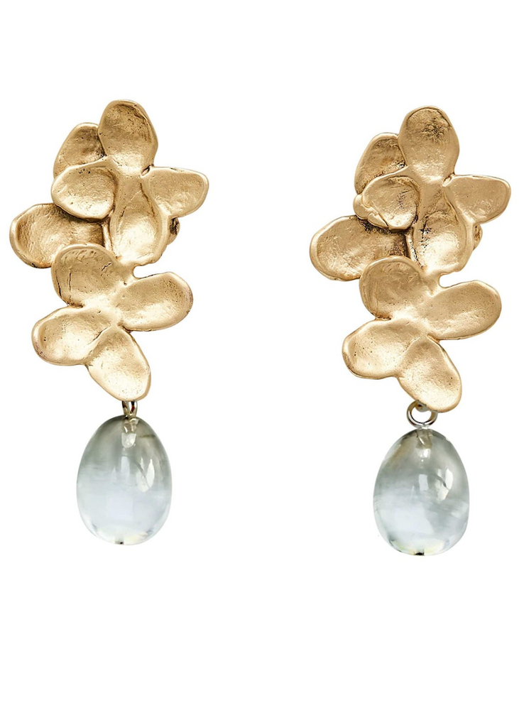 Julie Cohn | Hydrangea Quartz Bronze Earring