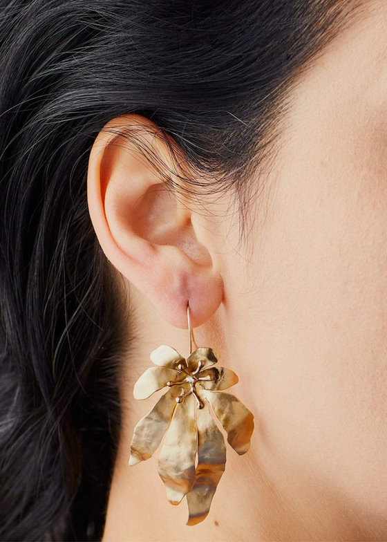 Julie Cohn | Morning Flower Bronze Earring