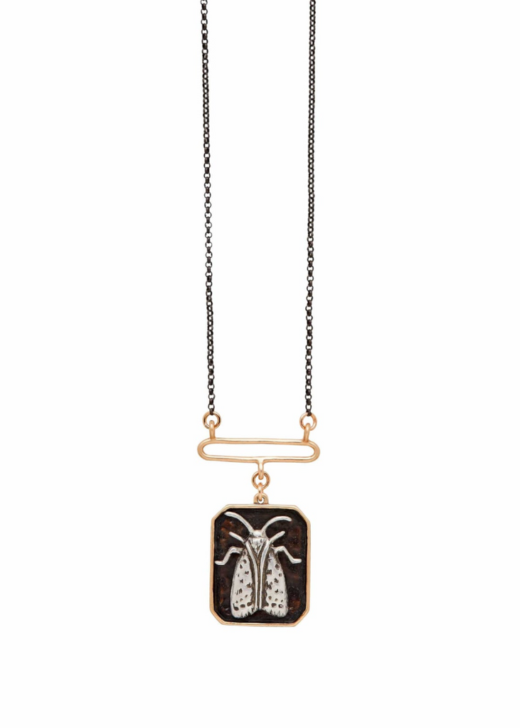 Julie Cohn | Moth Sterling Bronze Pendant