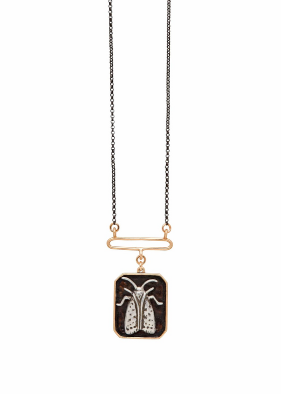 Julie Cohn | Moth Sterling Bronze Pendant