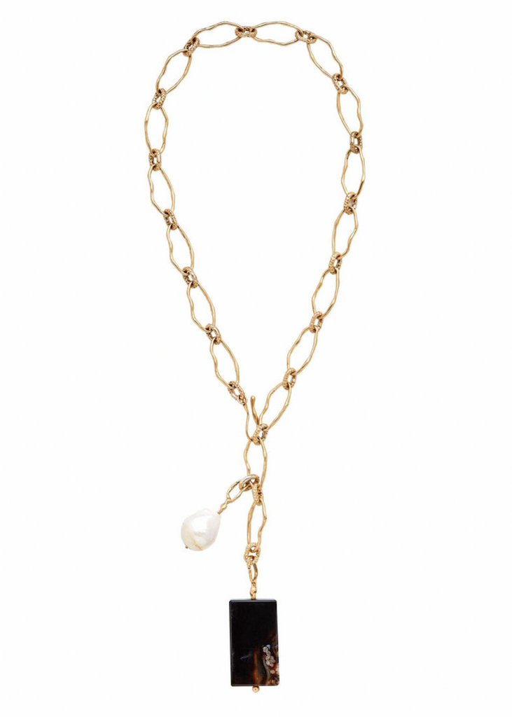 Julie Cohn | Perla Tablet Bronze Pearl Pendant
