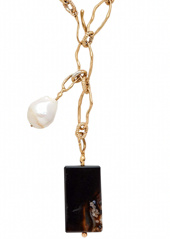 Julie Cohn | Perla Tablet Bronze Pearl Pendant