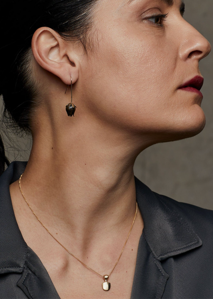 Julie Cohn | Petite Black Rose Earring