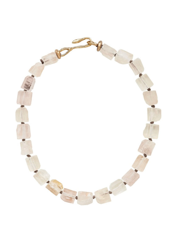 Julie Cohn | Pink Quartz Bronze Necklace