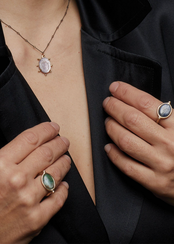 Julie Cohn | Saturn Jade Ring