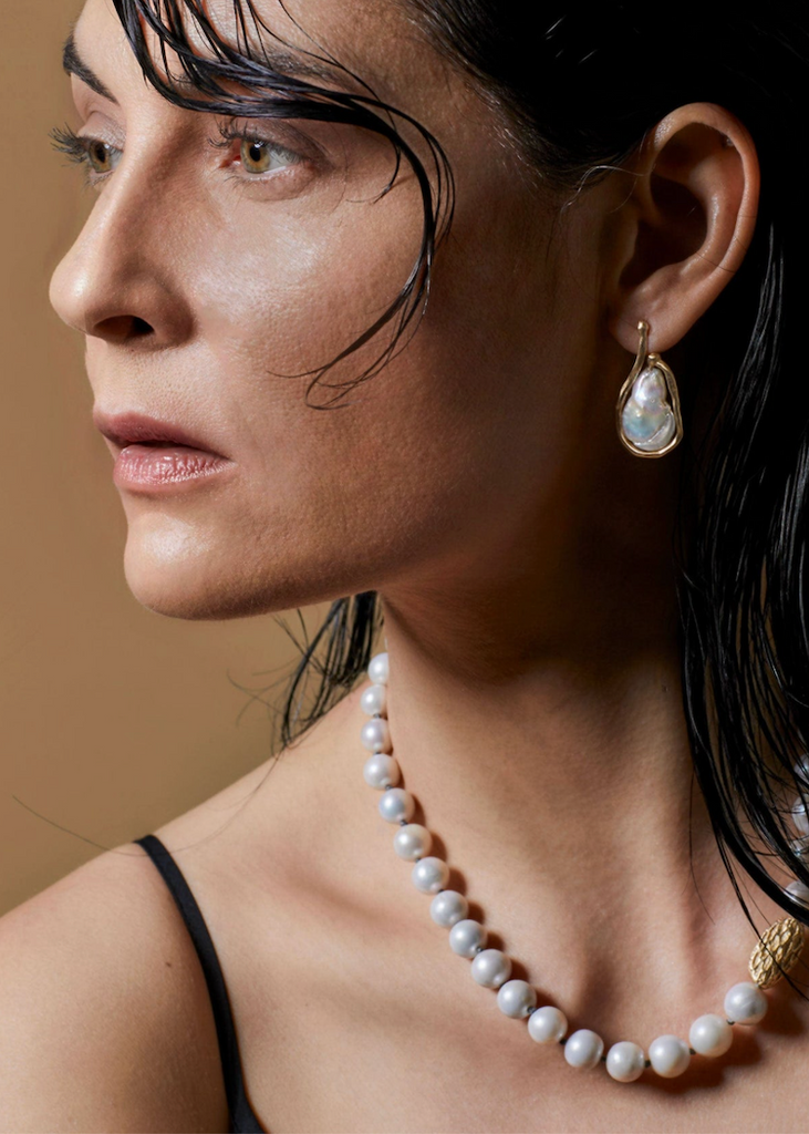 Julie Cohn | Saturn Pearl Earring
