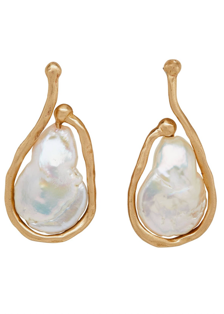 Julie Cohn | Saturn Pearl Earring