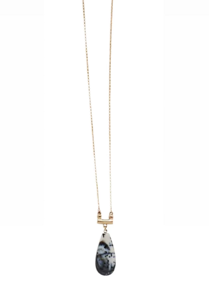 Julie Cohn | Scale Dendrite Agate Pendant Necklace