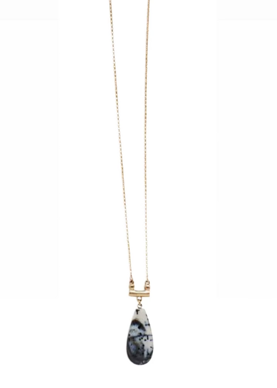 Julie Cohn | Scale Dendrite Agate Pendant Necklace
