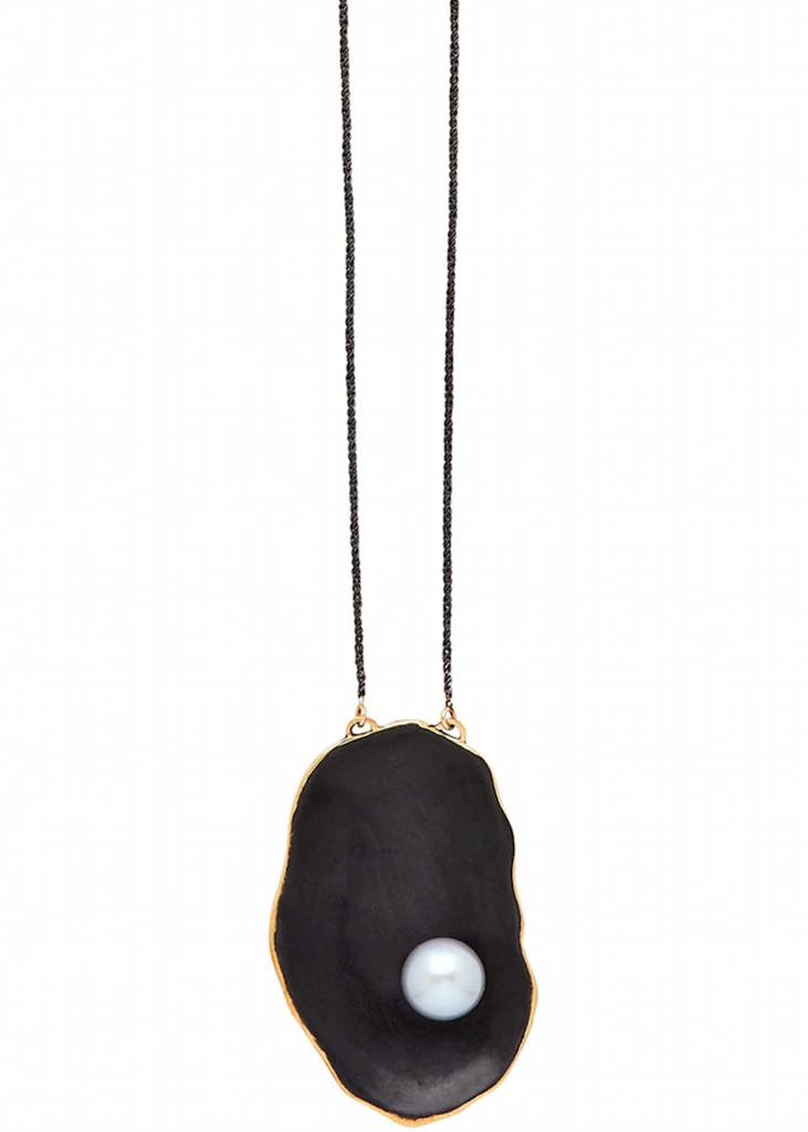 Julie Cohn | Shell Bronze Sterling Pearl Pendant