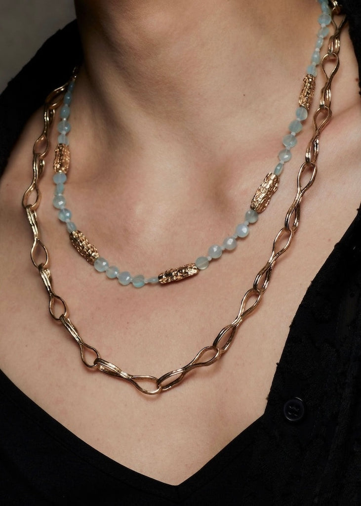 Julie Cohn | Sicily Aqua Chalcedony Necklace