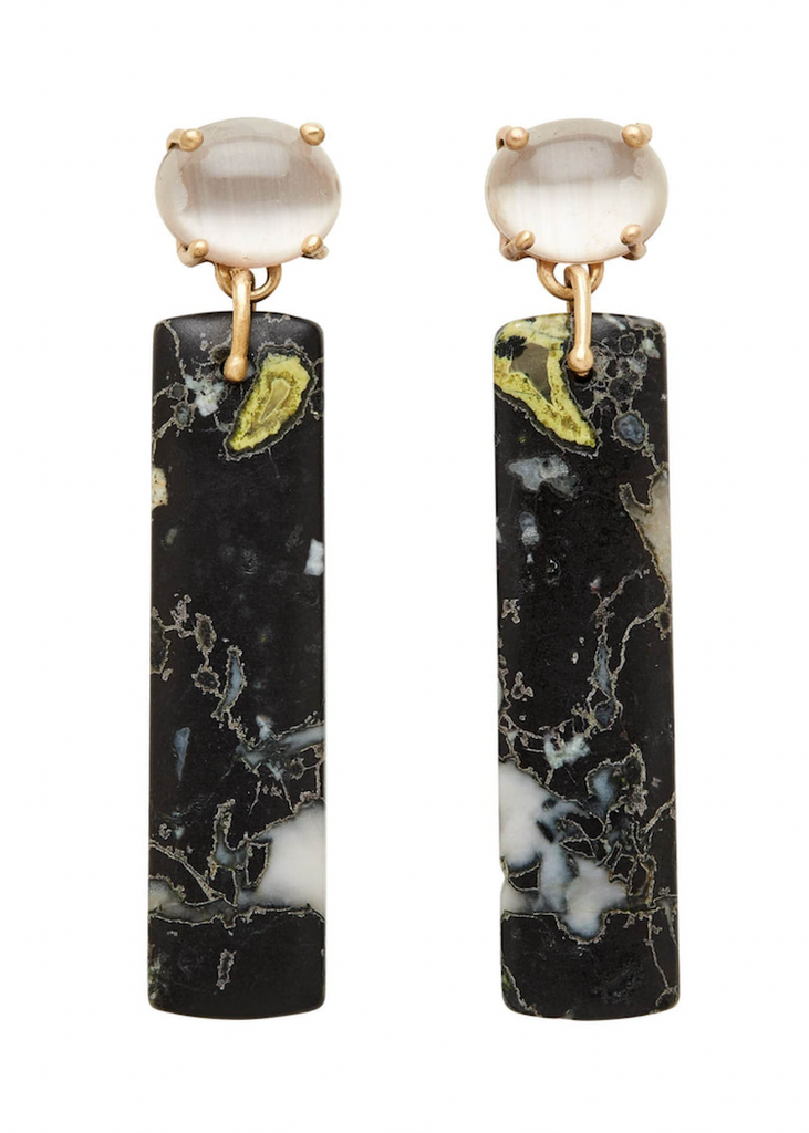 Julie Cohn | Totem Obsidian Bronze Earring