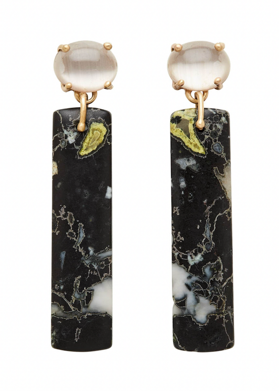 Julie Cohn | Totem Obsidian Bronze Earring