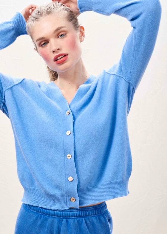 Jumper 1234 | Distressed Vee Cardigan