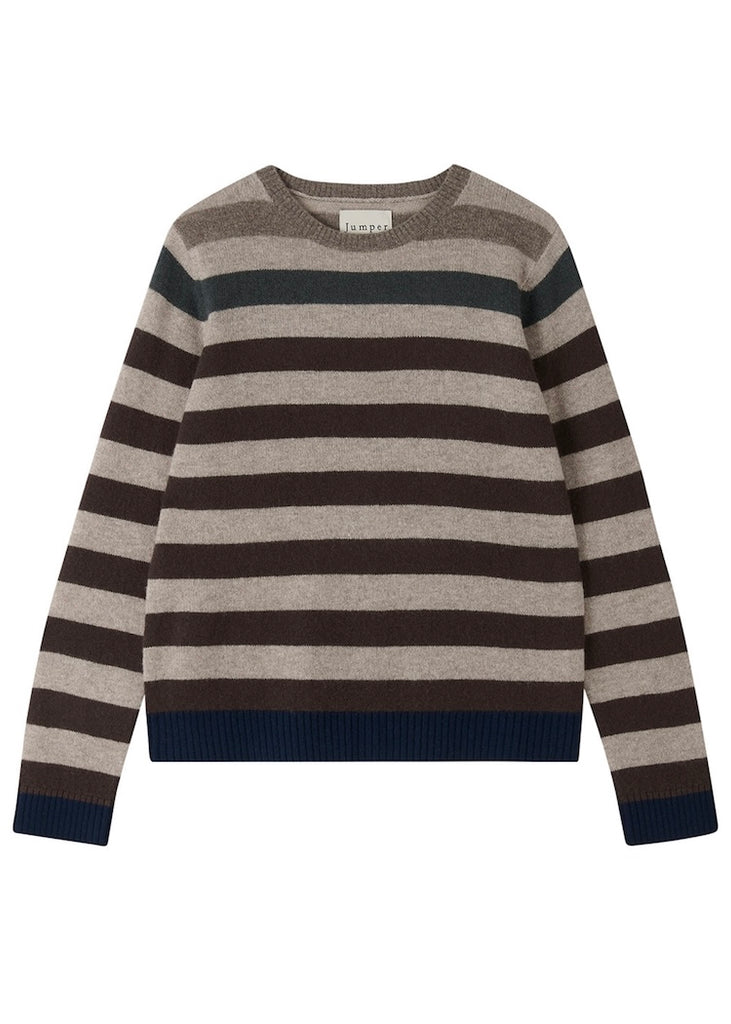 Jumper 1234 | Gradient Stripe Crew Jade