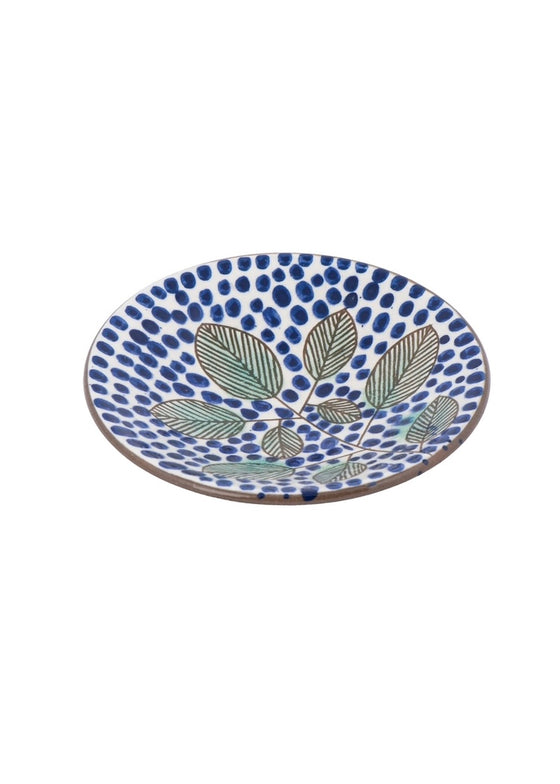 KILIIM | Blue Dots Ceramic Plate