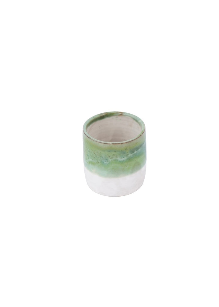 KILIIM | Half Green Espresso Ceramic Cup Set