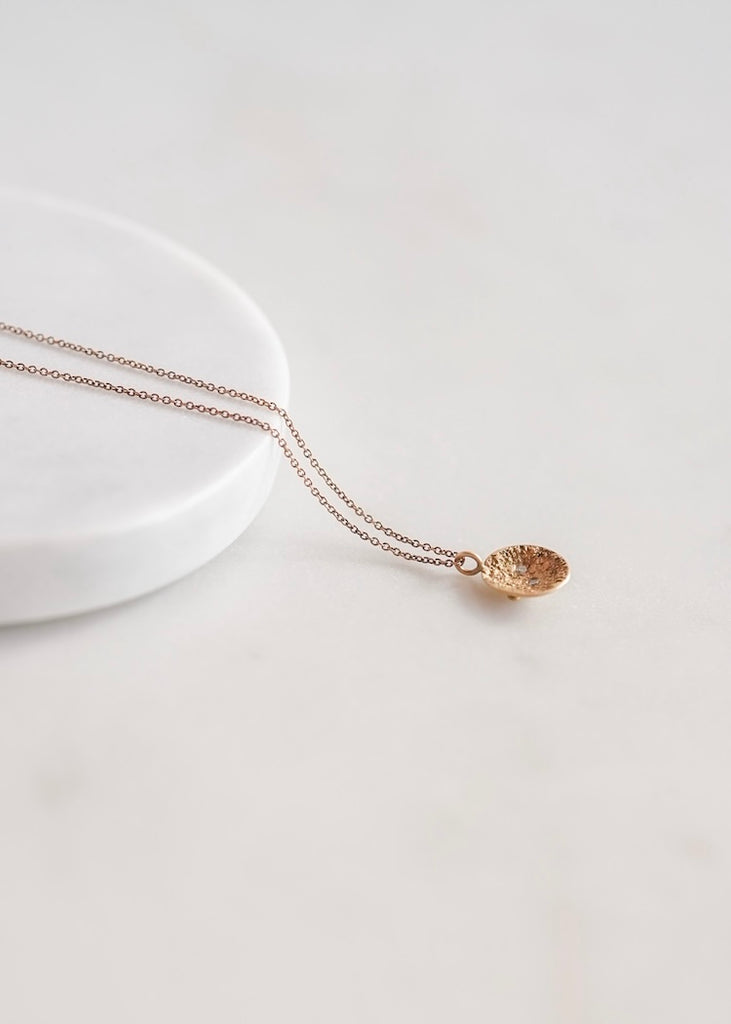Kate Maller | Double Gold Moon Surface Pendant