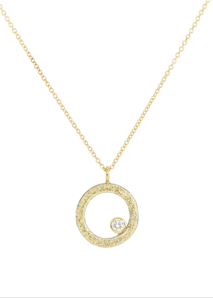 Kate Maller | Dusted + Diamond Orb Necklace