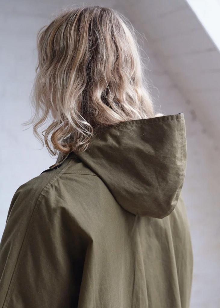 Kate Sheridan | Batwing Coat | Sand + Black