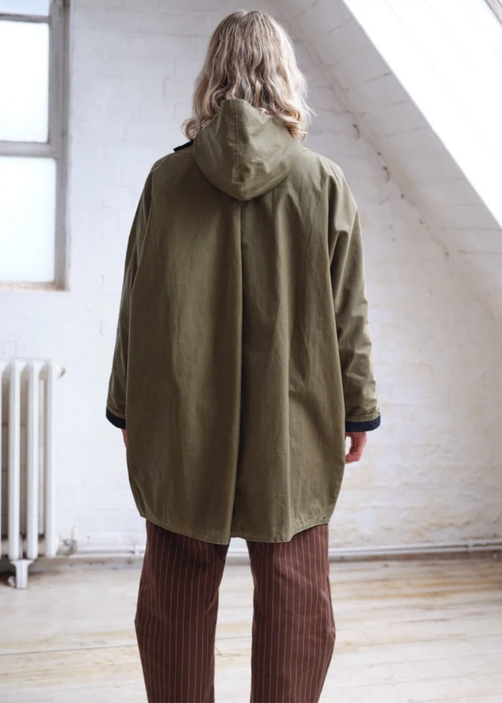 Kate Sheridan | Batwing Coat | Sand + Black